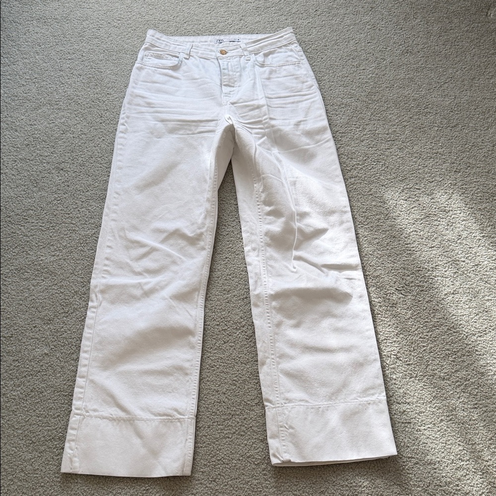Zara Women's White Jeans